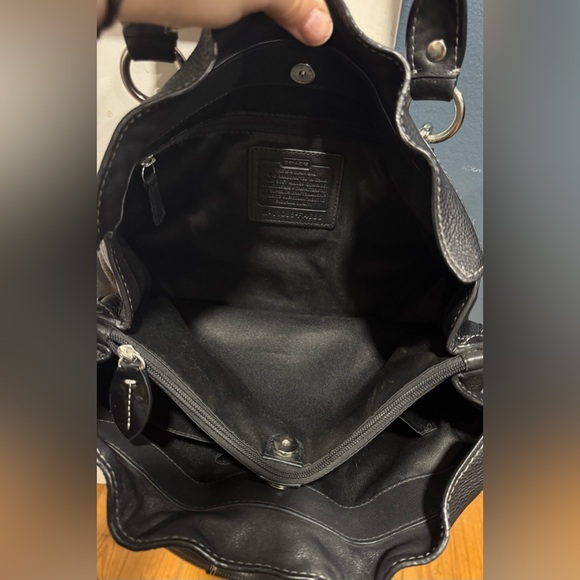 Coach Black Penelope Leather Shoulder Bag - Picture 9 of 12